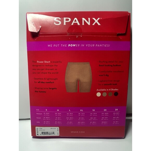 SPANX Shaper Short In Cafe Au Lair Sz 1X New - Picture 4 of 5